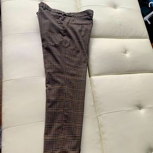 Men’s Skinny Plaid Detail H&M Pants